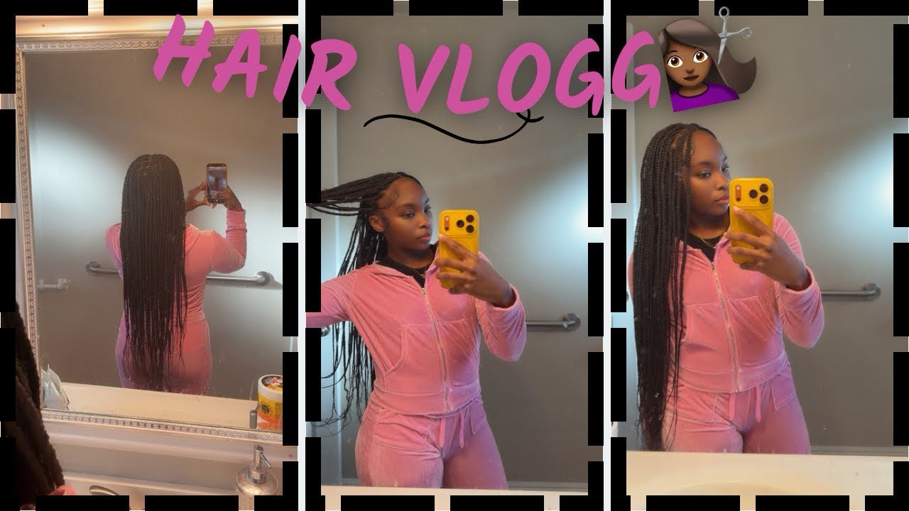 Hair Vlog 💇🏽‍♀️✨ | Styling, Braids & Real Results! 