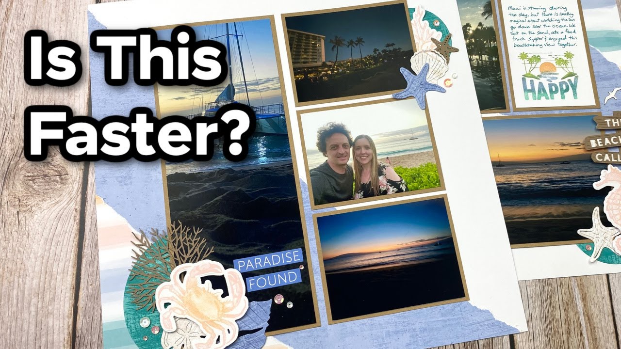 Scrapbook FASTER With Limited Supplies