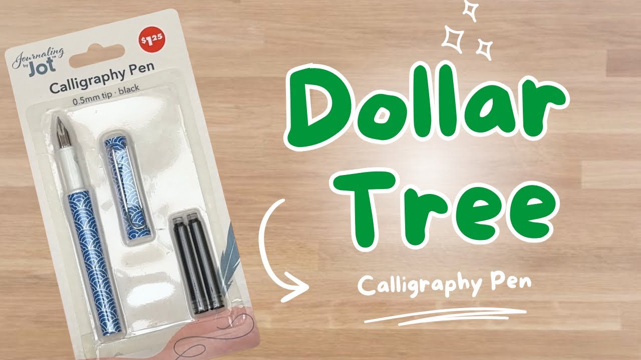 Dollar Tree Calligraphy Pen + Bonus Finds