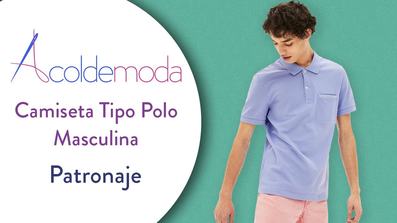 Cómo hacer el patrón de una CAMISETA POLO PARA HOMBRE - paso a paso - DIY