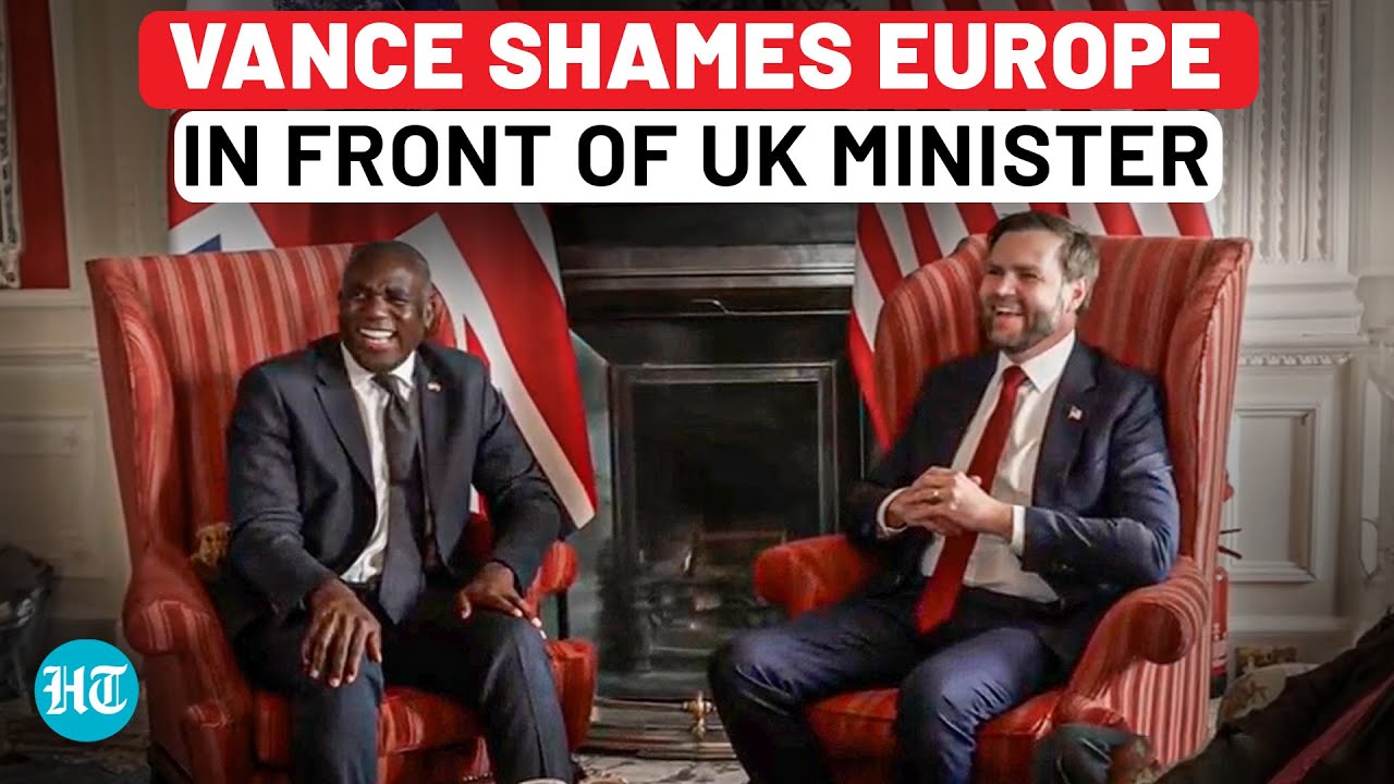 In UK, JD Vance Shames Europe Again, In Front Of British Minister| Trump| Israel| Russia| Ukraine