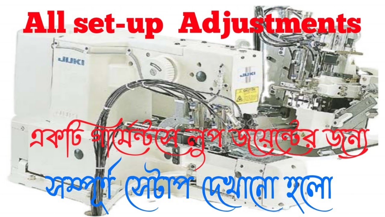 Juki MOL-254 Automatic Loop Atarst machine Basic program & Loop Adjustments. All program.