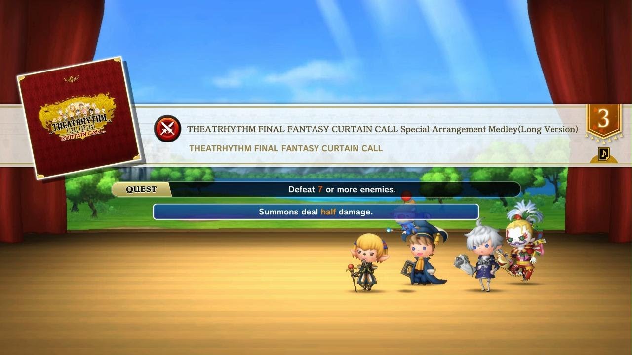 THEATRHYTHM FINAL BAR LINE: Theatrhythm Curtain Call Medley (Long Version) [Basic SSS Perfect Chain]