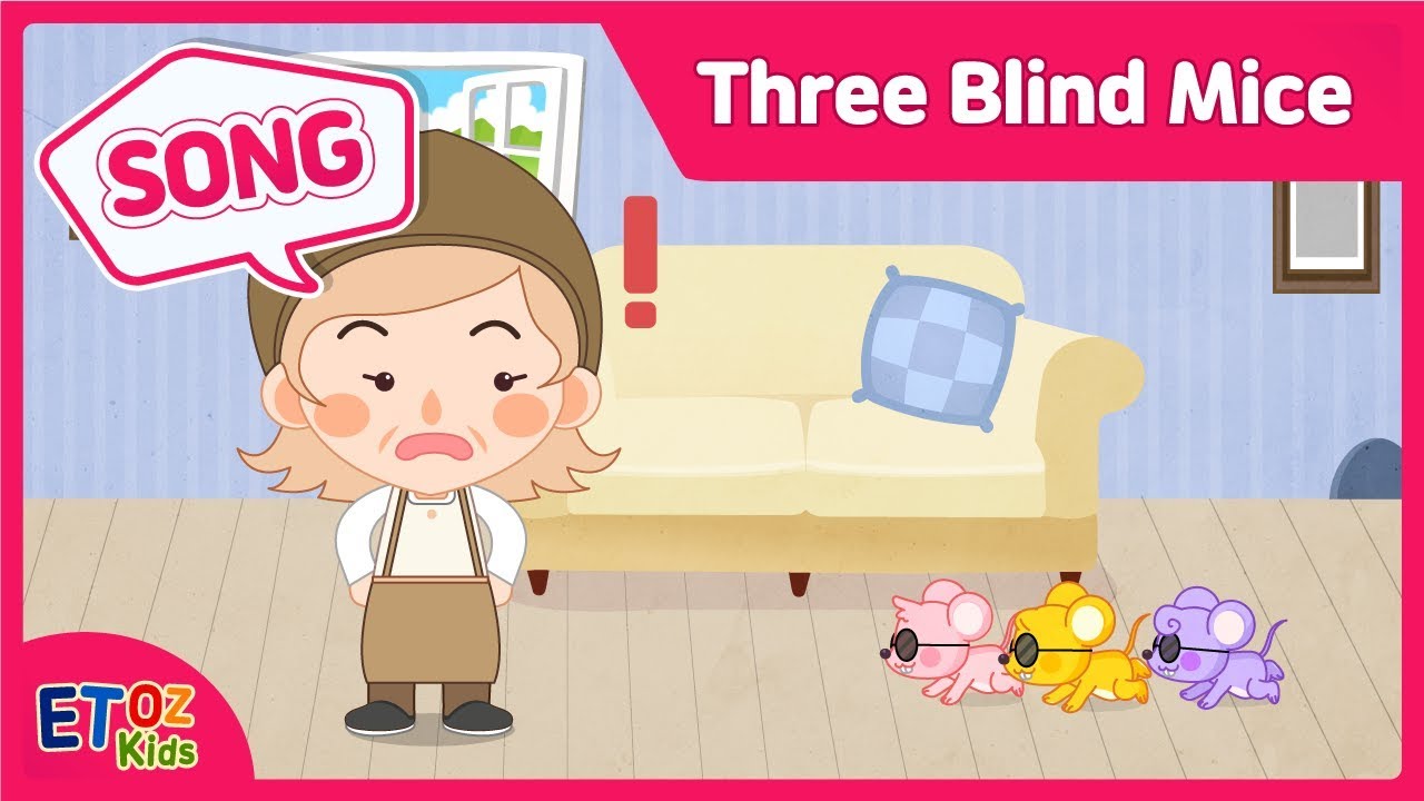 Three Blind MiceㅣNursery Rhymes & Kids Songsㅣ세 마리 눈 먼 쥐 l 영어동요