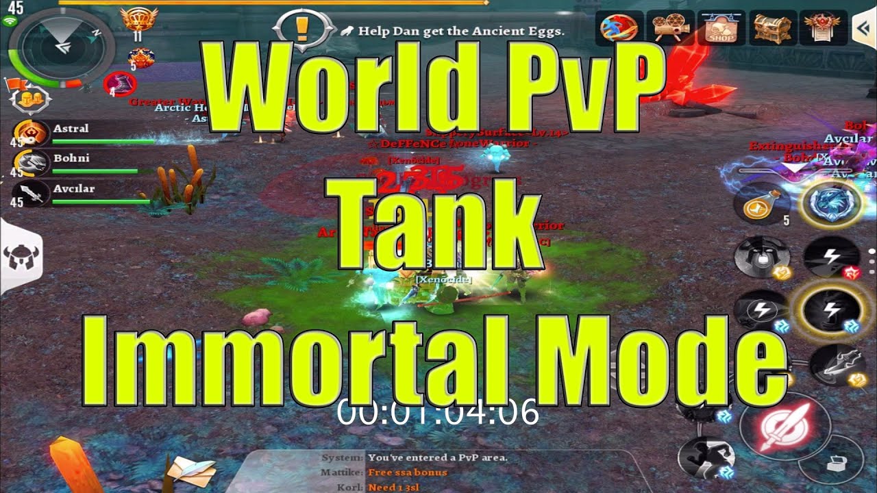 O&C 2: World PvP Tank - Immortal Mode