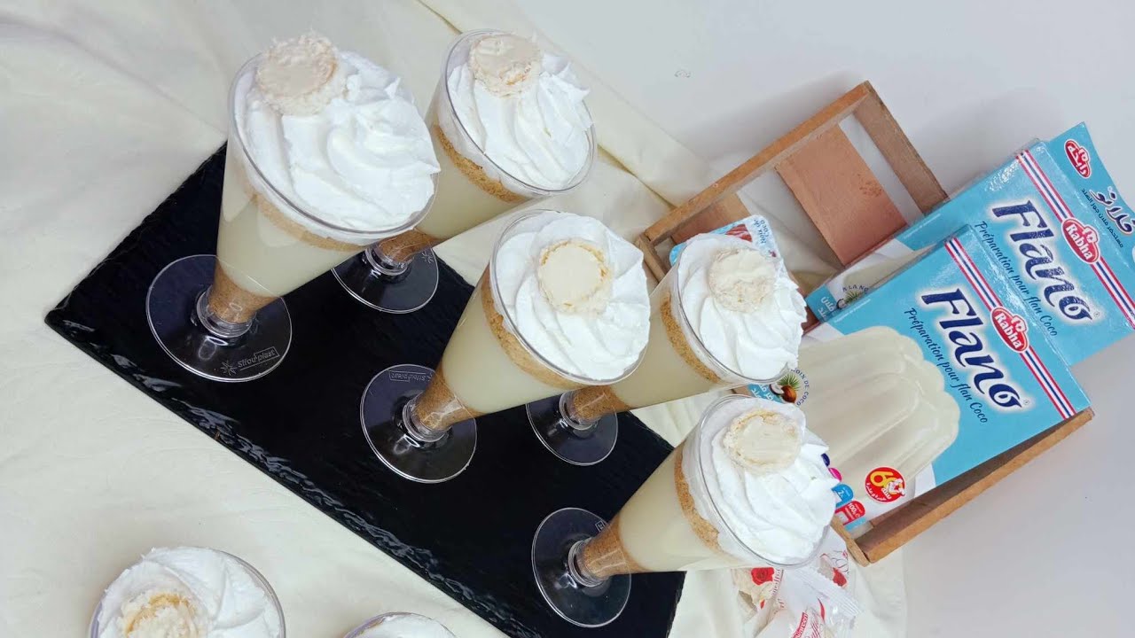 تحلية فلانو بجوز الهند ذوق مميز لعشاق جوز الهند dessert flano a la noix de coco