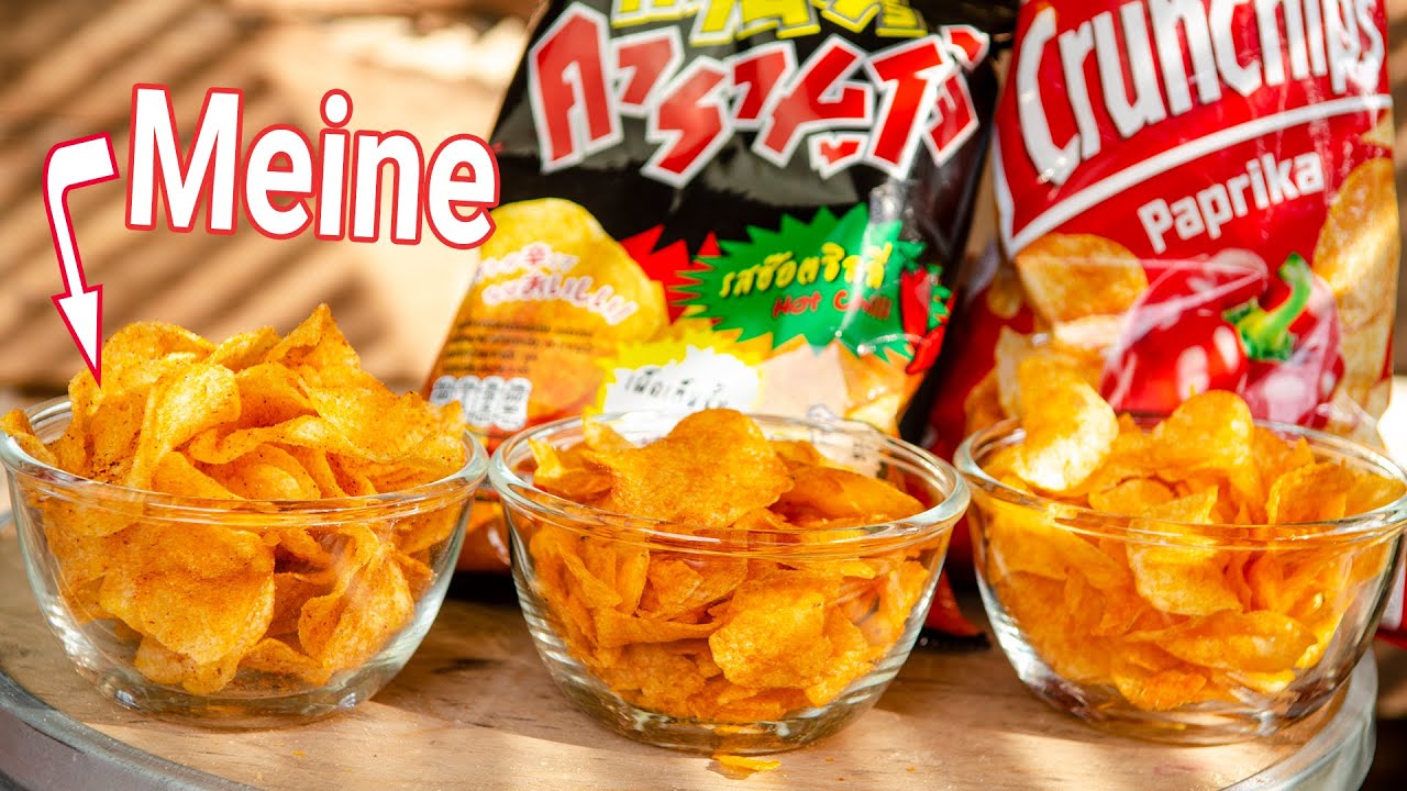 Kartoffelchips selber machen, aber richtig - Mit Paprika-Gewürzmischung wie die Profis wie gekauft