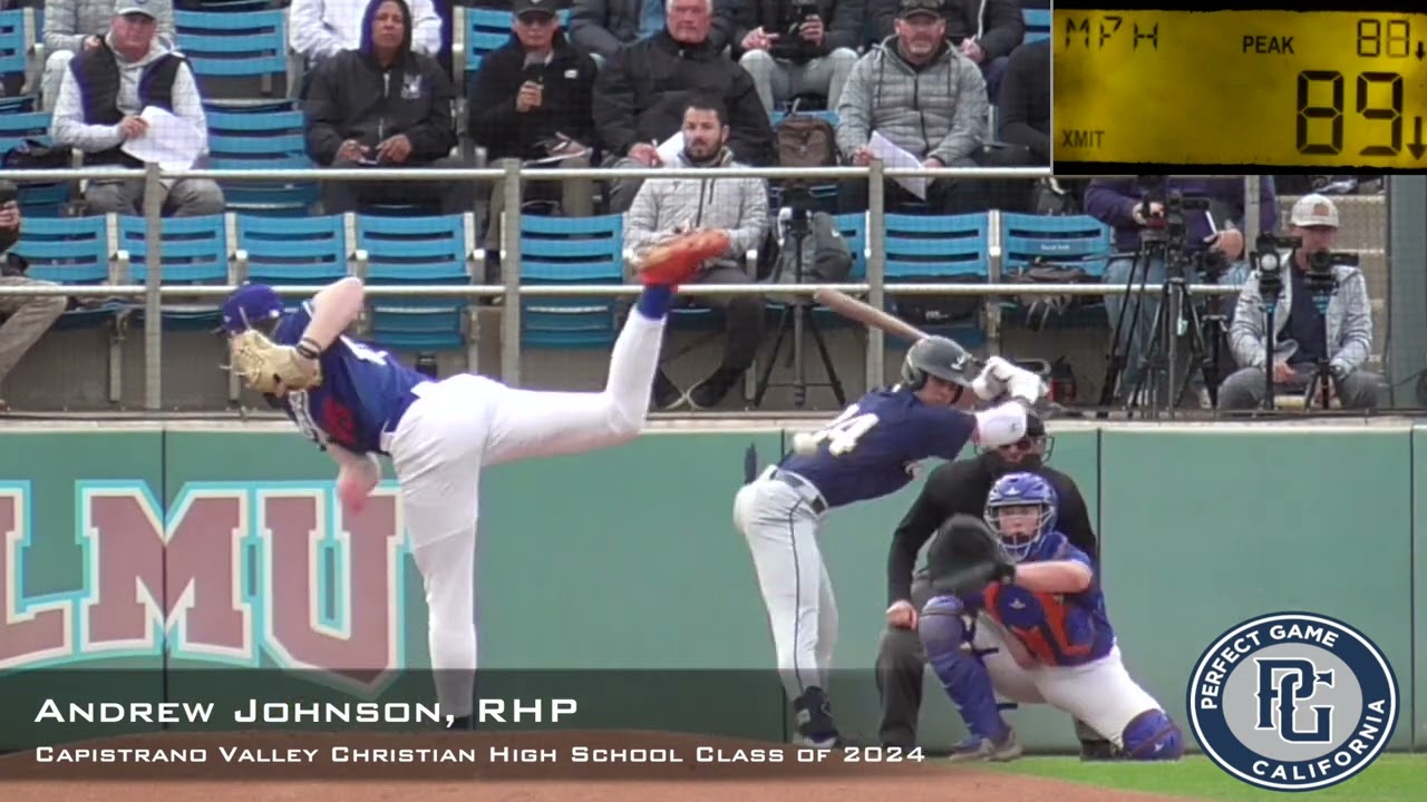 Andrew Johnson Prospect Video, RHP, Capistrano Valley Christian High School Class of 2024, AC Select