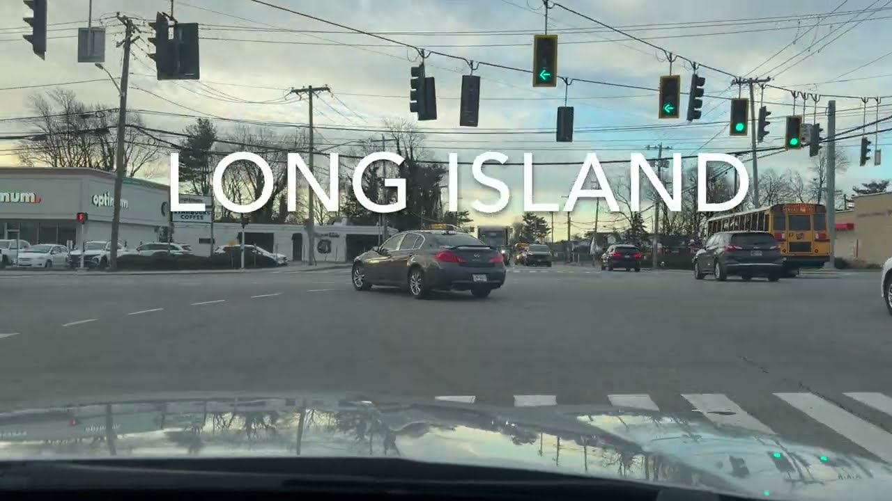 4k Long Island Morning Drive | Syosset → Melville