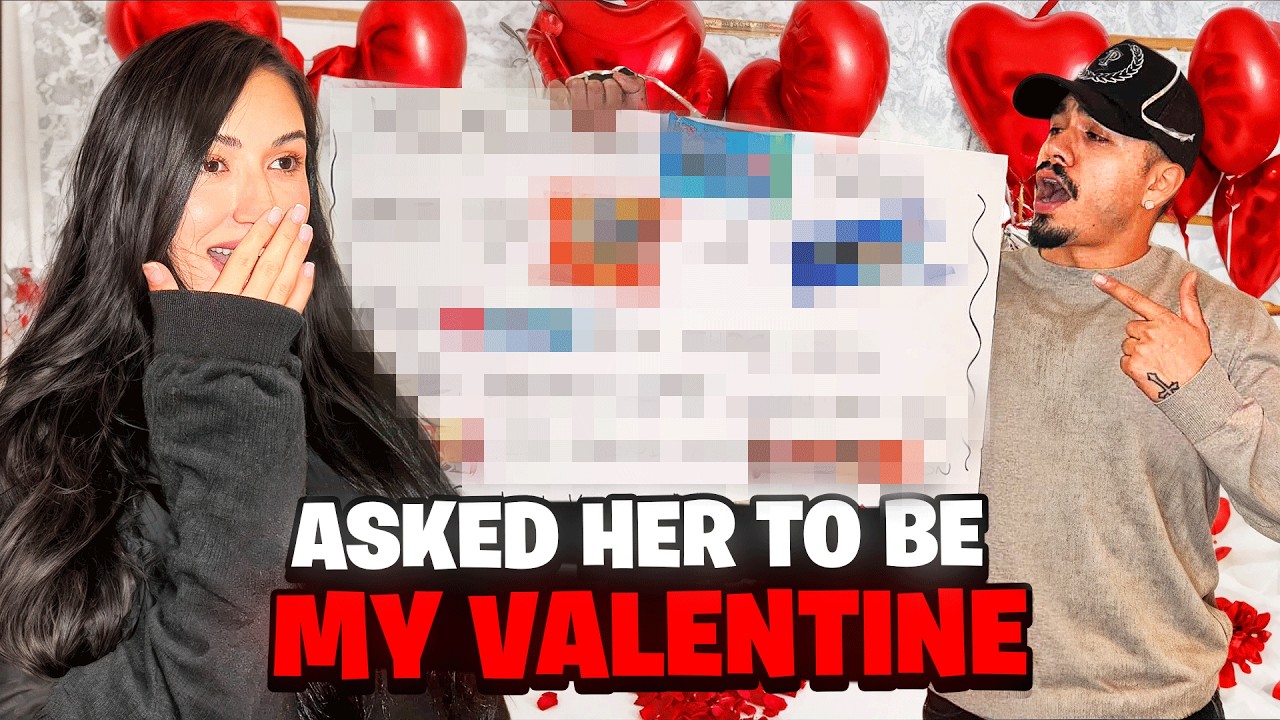 ASKED HER TO BE MY VALENTINE **SHOCKED**