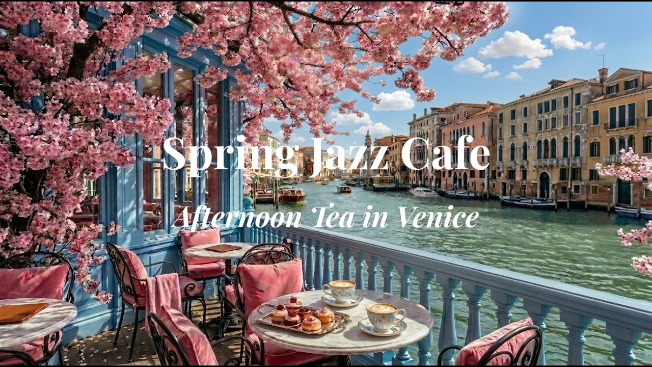 [playlist] Cherry Blossom Cafe in Venice | Lofi Jazz (Spring Voyage)