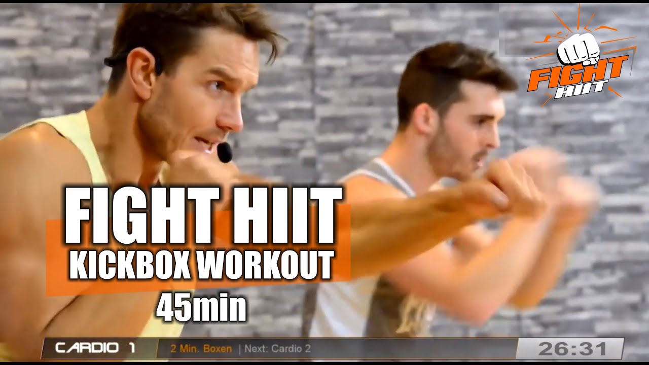 Fight HIIT Cardio Kickboxing Workout 45min