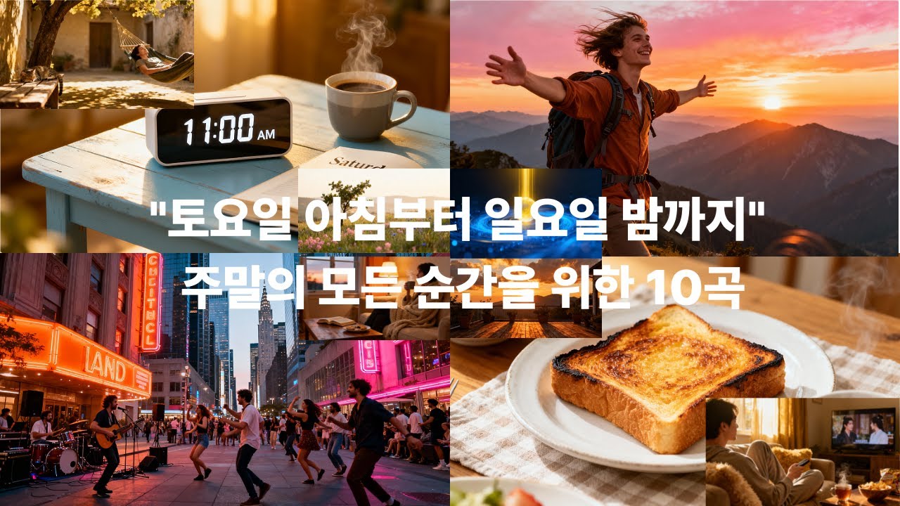 주말의 시작부터 끝까지, 당신의 모든 순간이 영화가 되는 10곡