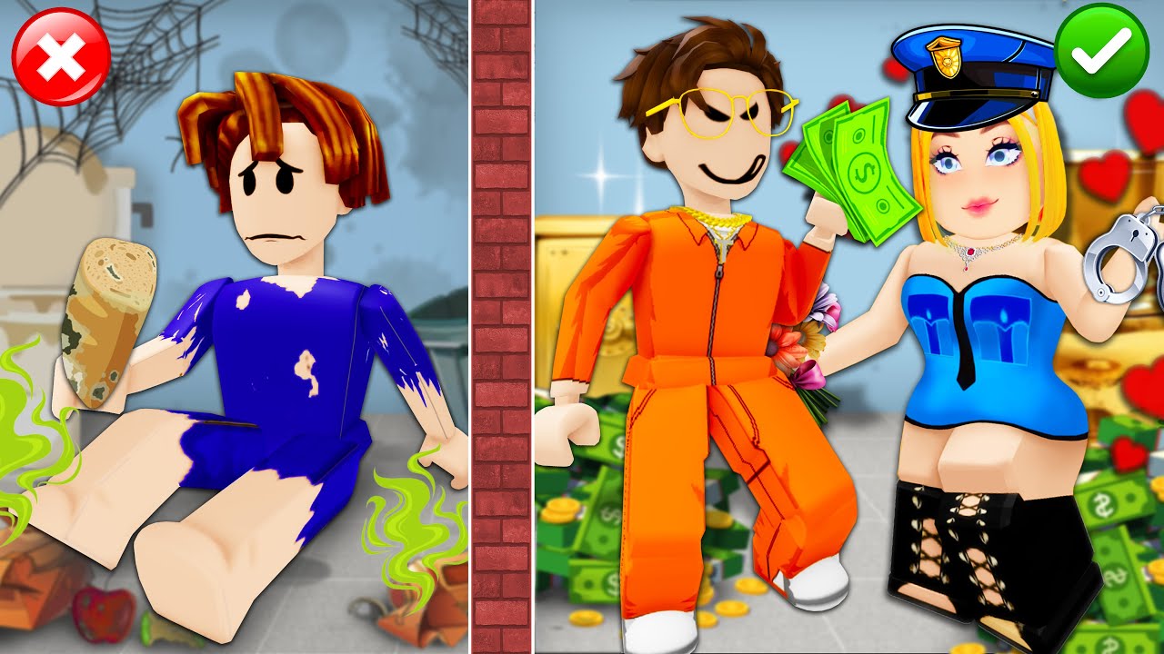 ROBLOX Brookhaven 🏡RP - FUNNY MOMENTS: Rich vs Poor In Prison | Roblox Idol