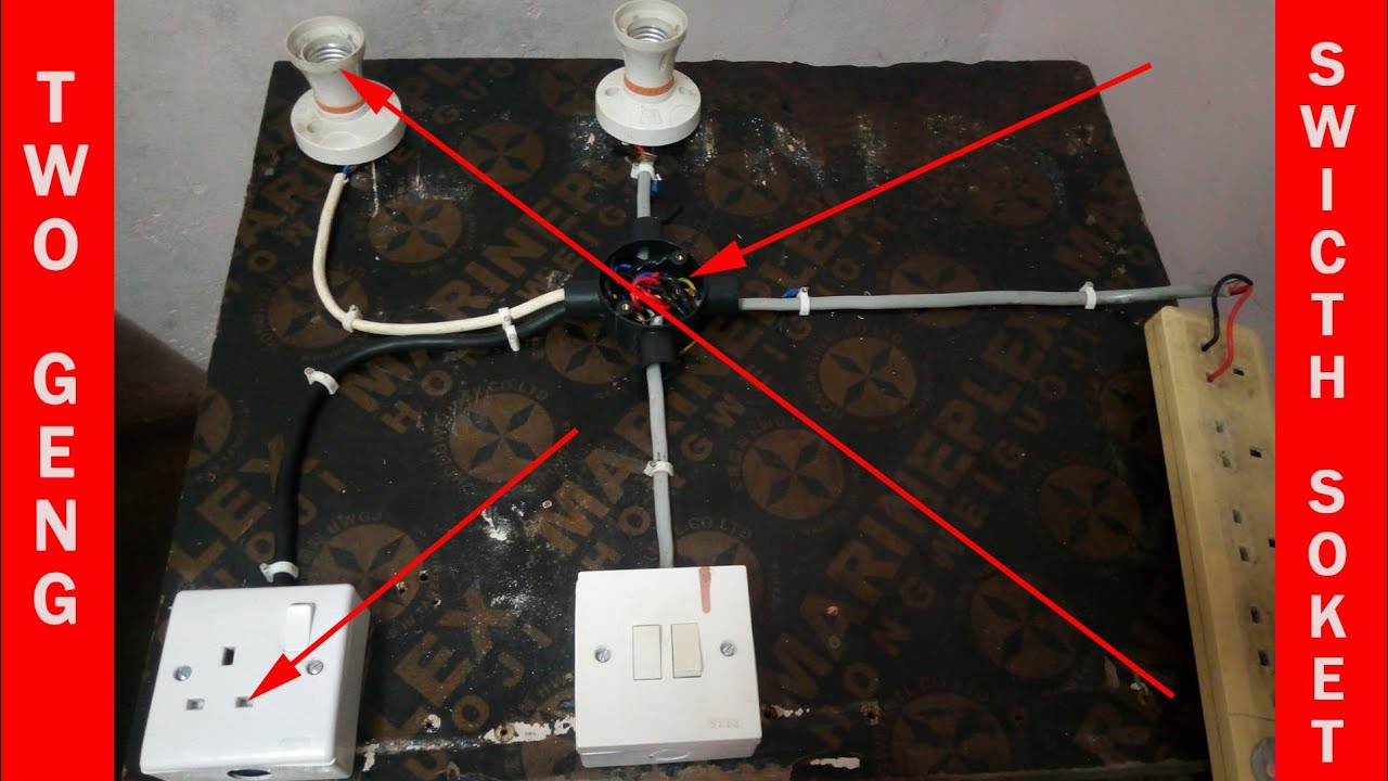 DARASA LA UMEME jifunze kufunga switch ya two geng pamoja na switch soket