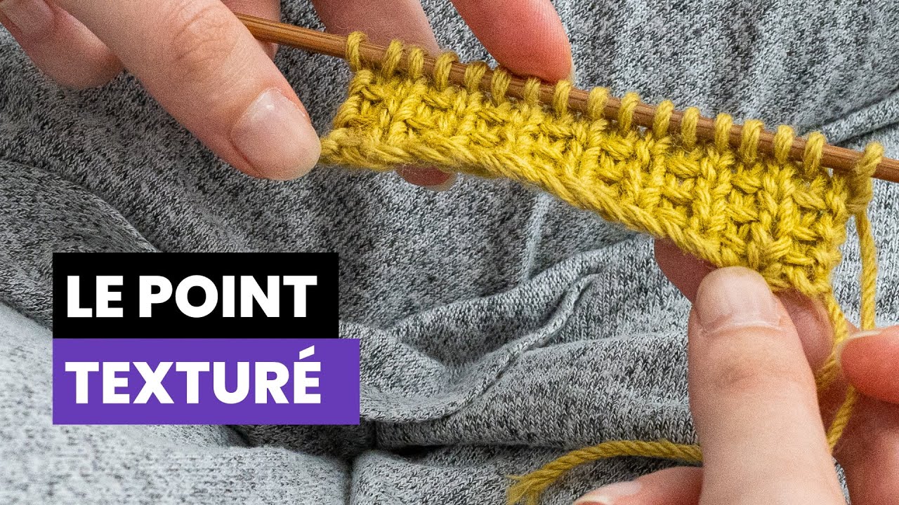Comment tricoter le point texturé ? - Point reversible