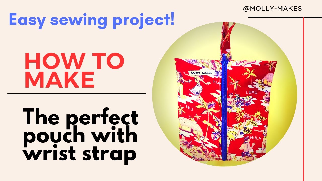 Make this easy zipper pouch /bag with zipper #sewing #video #sewingproject  #tutorial #diybag