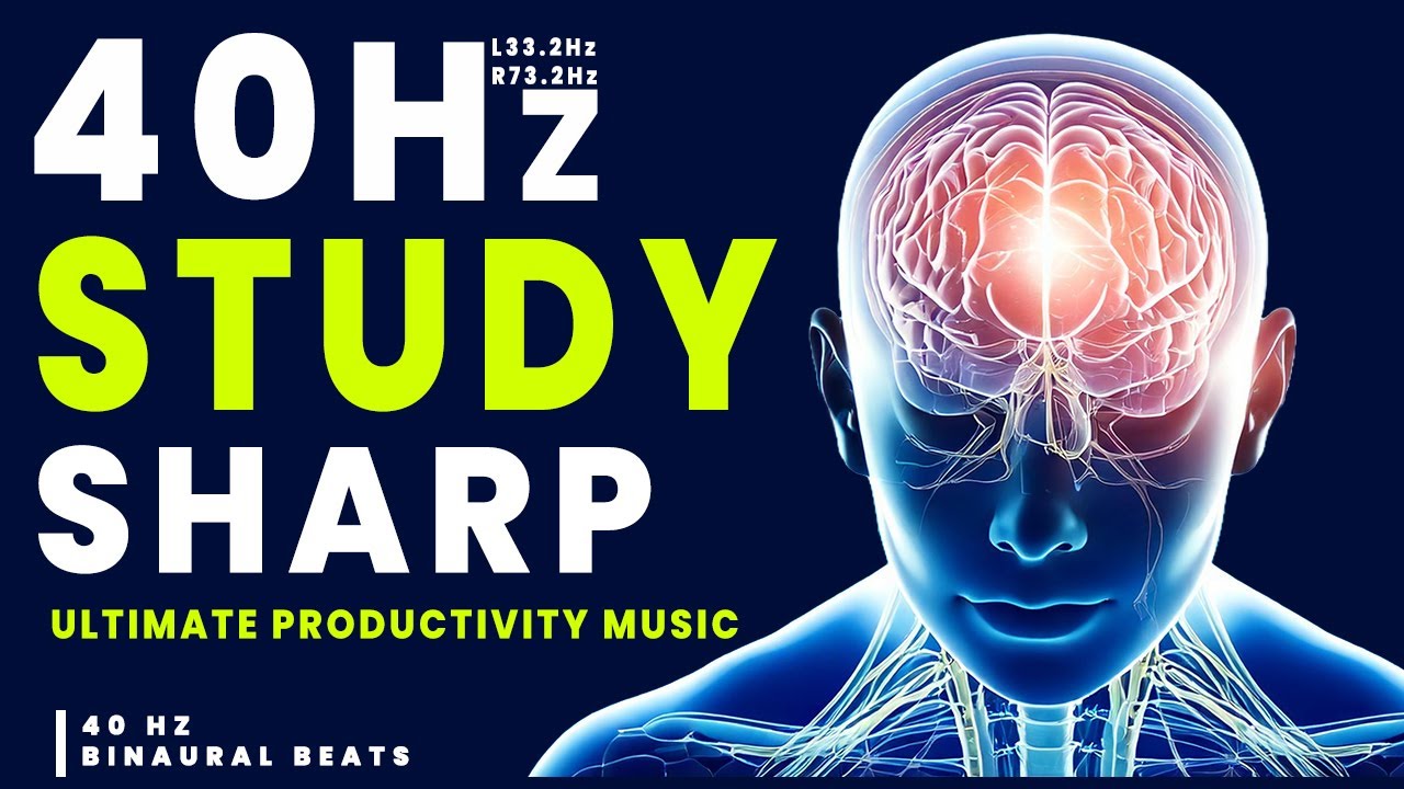 Achieve Laser Focus: 40 Hz Gamma Binaural Beats for Deep Work  & Study