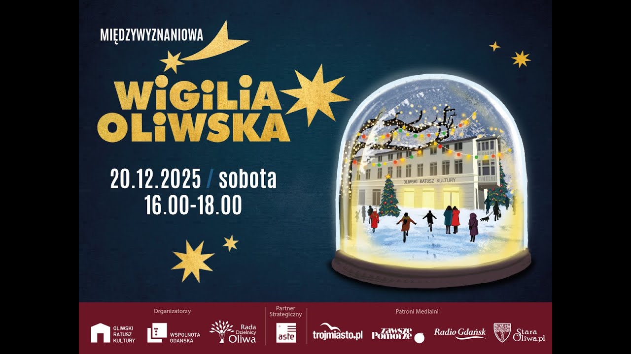 Międzywyznaniowa Wigilia Oliwska 2025 | Oliwski Ratusz Kultury | Fundacja Wspólnota Gdańska