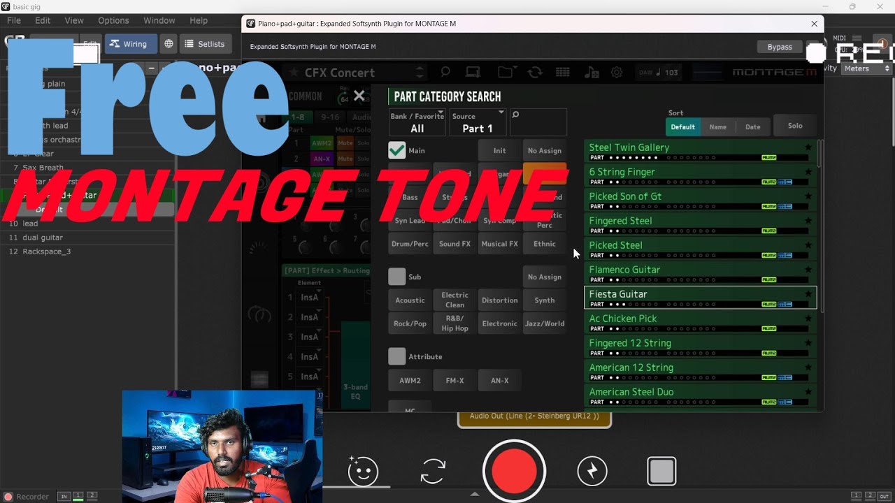 Part-11 | Free Yamaha Montage Tones For Gig Performer தமிழில் | #gigperformertamil |