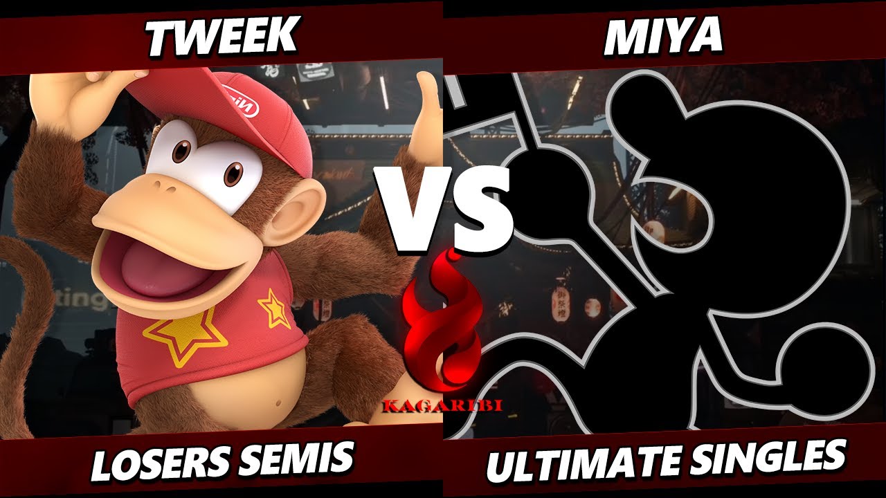 Kagaribi 13 LOSERS SEMIS - Tweek (Diddy Kong) Vs. Miya (Game & Watch) Smash Ultimate - SSBU
