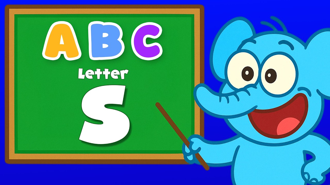 Простой английский для детей - Буква S – Изучение алфавита - ABC - Мультфильм
