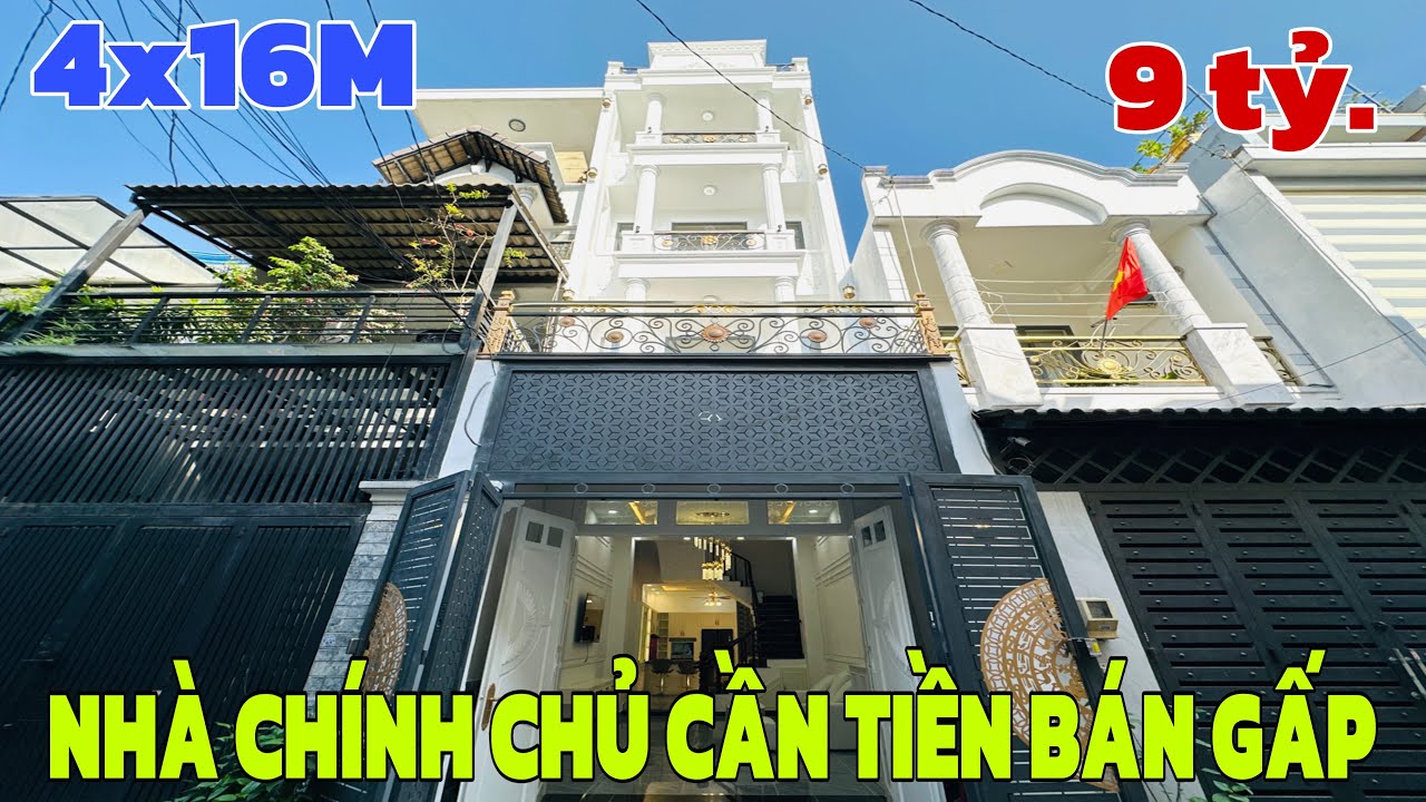 Bán nhà gò vấp (709) chính chủ định cư nước ngoài cần bán gấp nhà phố khu nhà lầu đẹp xem ngay 