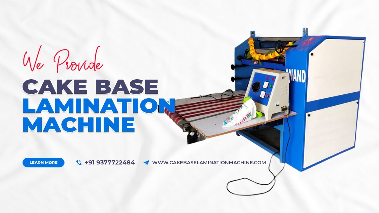 MDF Hard Board Cake Base Lamination Machine