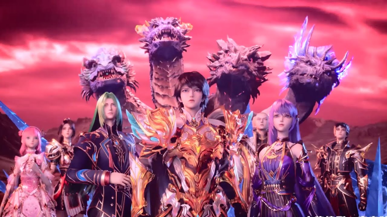 ⚜️龙皓晨融合四头皓月！采儿神力爆发！猎魔团刷怪强势秒杀魔神皇！【神印王座 Throne of Seal】#国漫