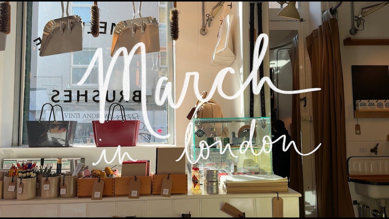March in London vlog - explore early spring in London with me