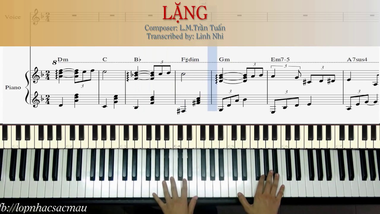 Lặng (St: L.M.Trần Tuấn) - Piano đệm hát - Linh Nhi