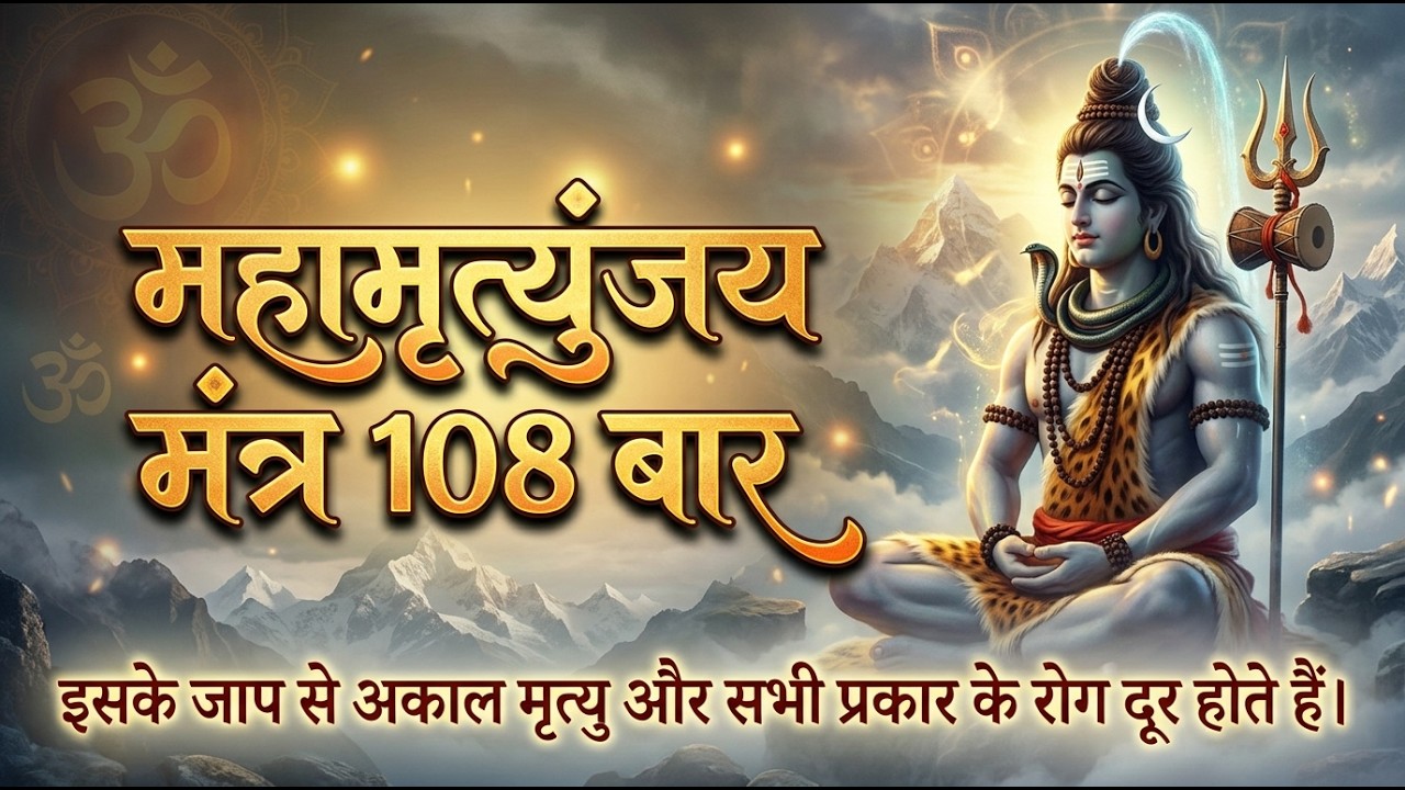 महामृत्युंजय मंत्र 108 times | Mahamrityunjay mantra 108 times fast | maha mrityunjay mantra