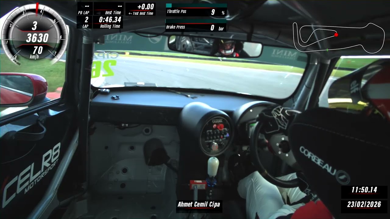 Camil Cipa   Mini Cooper JCW challange  Snetterton first Test