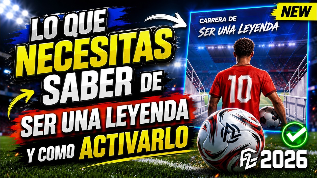 ✅C&oacute;mo ACTIVAR el Modo Ser una Leyenda en Football League 26⚽ (Paso a Paso)😎