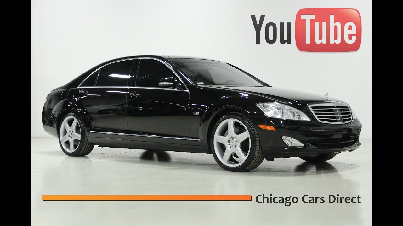 Chicago Cars Direct Presents a 2007 Mercedes-Benz S600 V12. Obsidian Black/Black. #090188