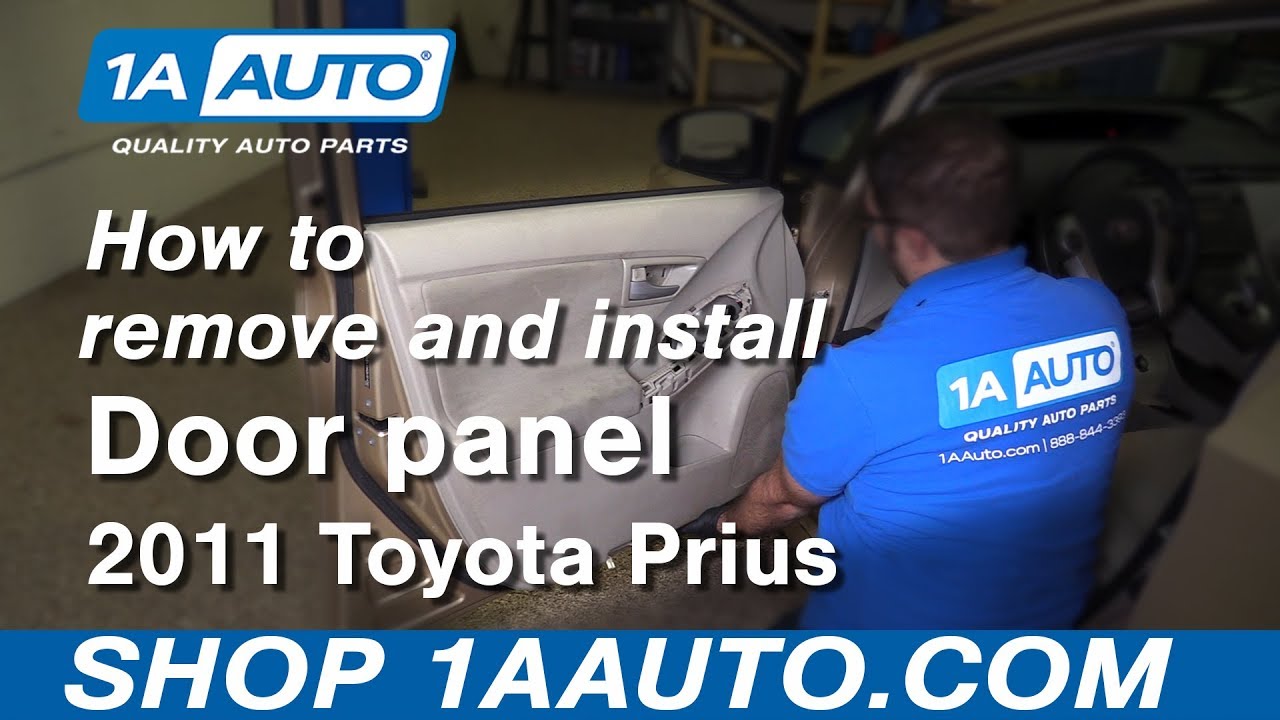 How to Remove Front Door Panel 10-15 Toyota Prius