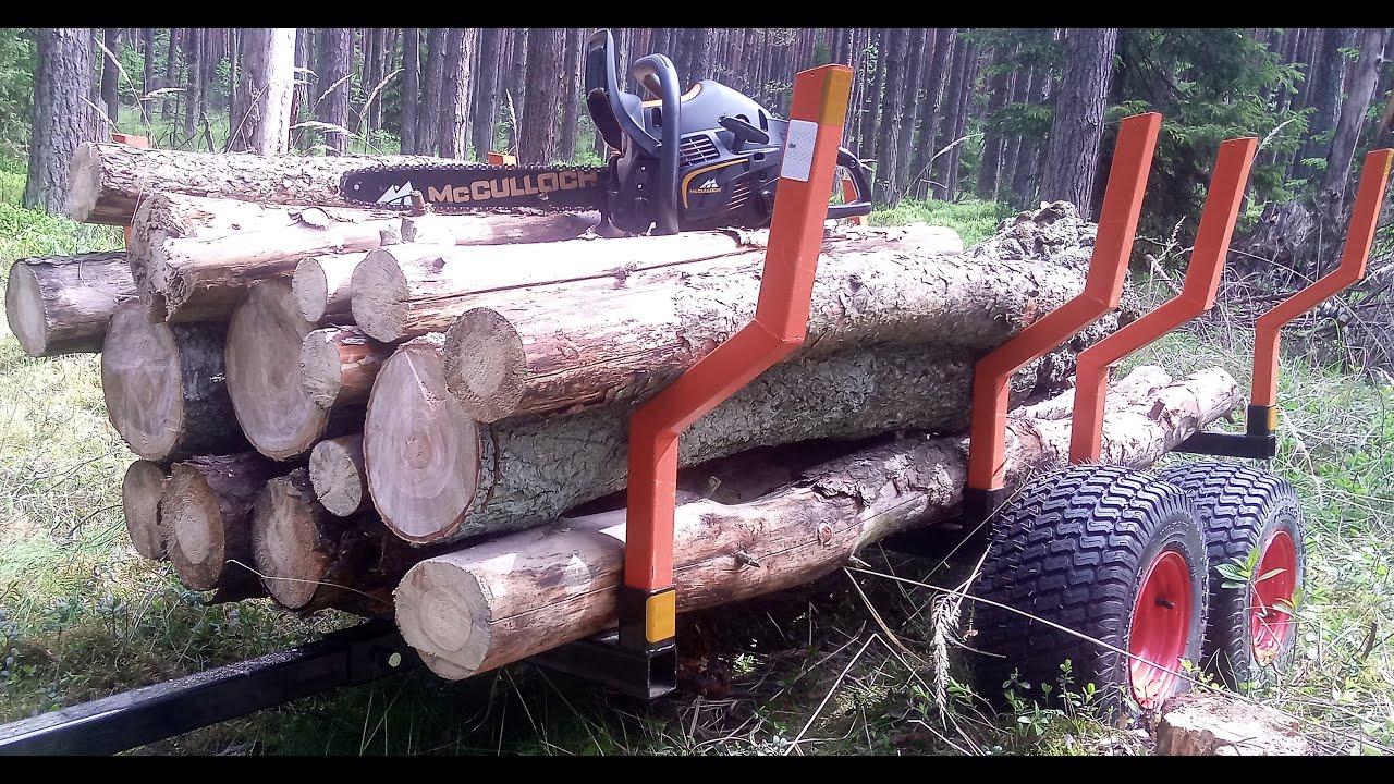Zrywka quadem CF Moto 300,  ATV Logging ,  Holzr&uuml;cken mit dem ATV, STELS 300, McCULLOCH  CS 340  WiK