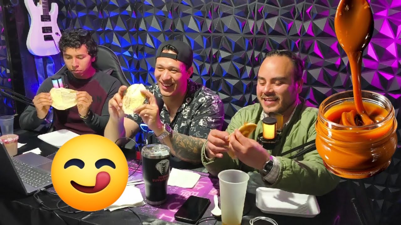 PROBANDO QUESADILLAS CON CAJETA #podcast #entretenimiento #humor #comedia #comidarara #comida #viral