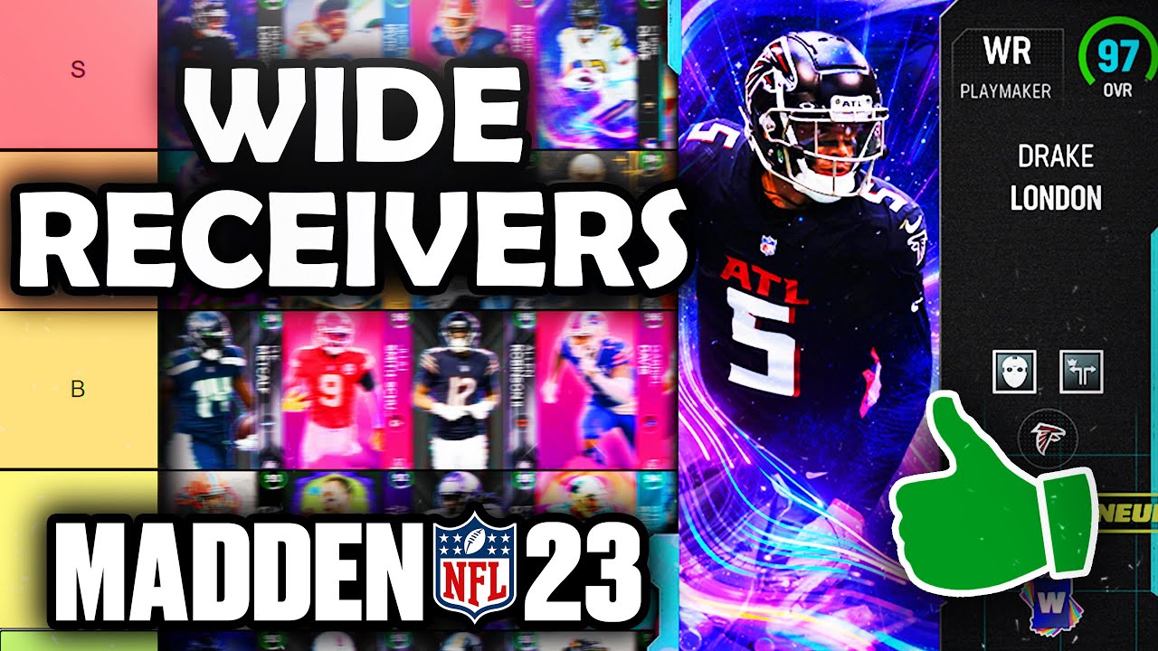 RANKING the BEST Wide Receivers in Madden 23 Ultimate Team (Tier List)