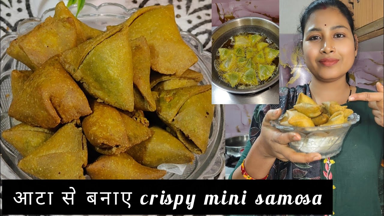Healthy & Crispy Mini Samosa | आटा से बनाए Mini samosa 