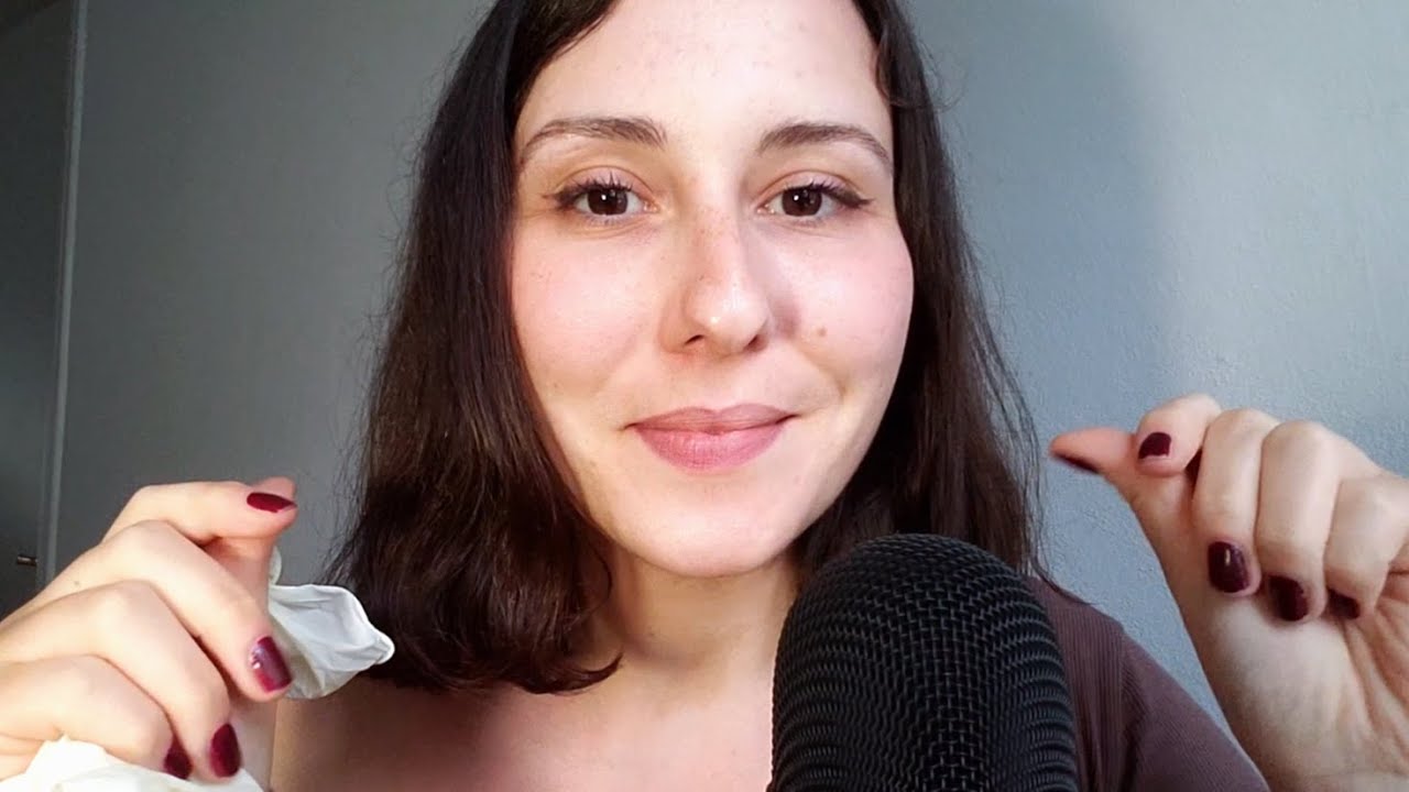ASMR • Inaudible Whispering ~ Latex Gloves ~ Ear To Ear {Greek}