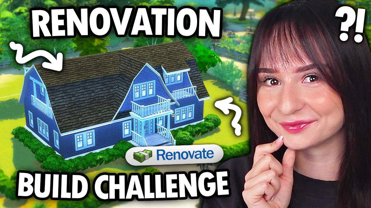 Can I renovate this HUGE EA HOUSE challenge in The Sims 4?