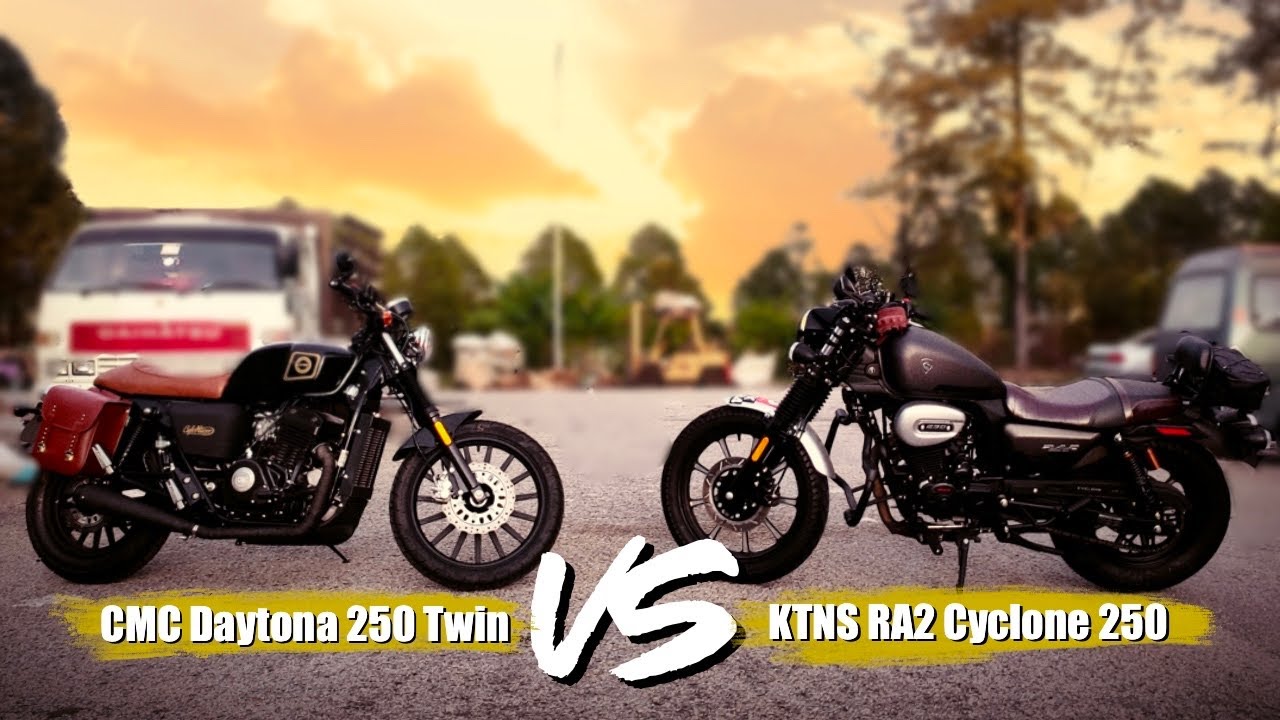 CMC Daytona 250 Twin VS KTNS RA2 Cyclone 250 (Malaysia Comparison)