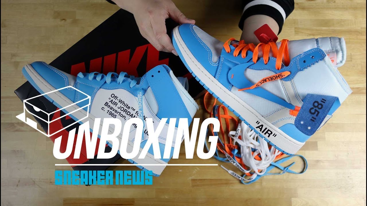 Off White Air Jordan 1 “UNC” Unboxing + Review