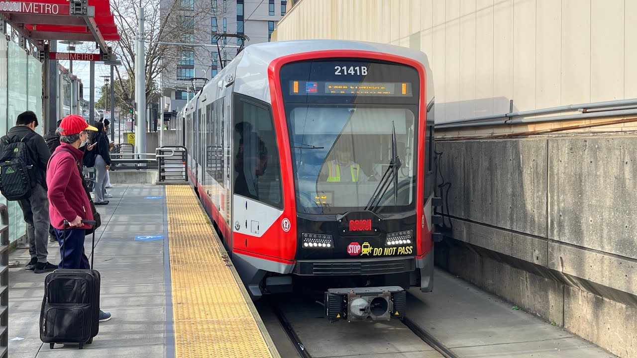 ⁴ᴷ⁶⁰ (Cab View) SF MUNI #2141 on KT Ingleside/Third St - FULL ROUTE to Sunnydale