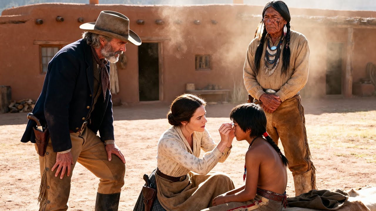 The Apache Chief's Son Was Blind, Until A Widow Removed Something From His Eyes No One Could Imagine
