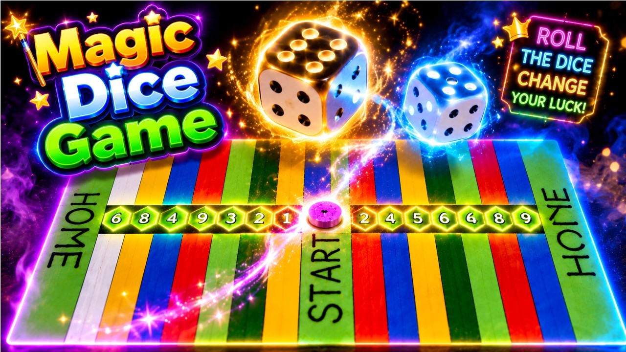 AMAZING HANDMADE DICE BOARD GAME 🎯 | EASY INDOOR GAME FOR FUN