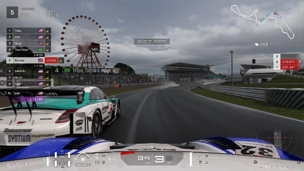 Suzuka Wet Race, 4th Place Finish (GT7)