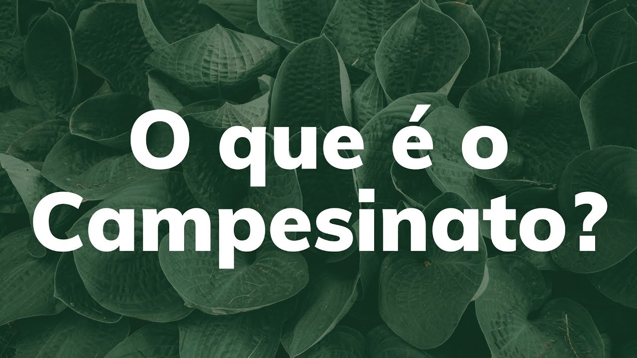 O que &eacute; o CAMPESINATO?