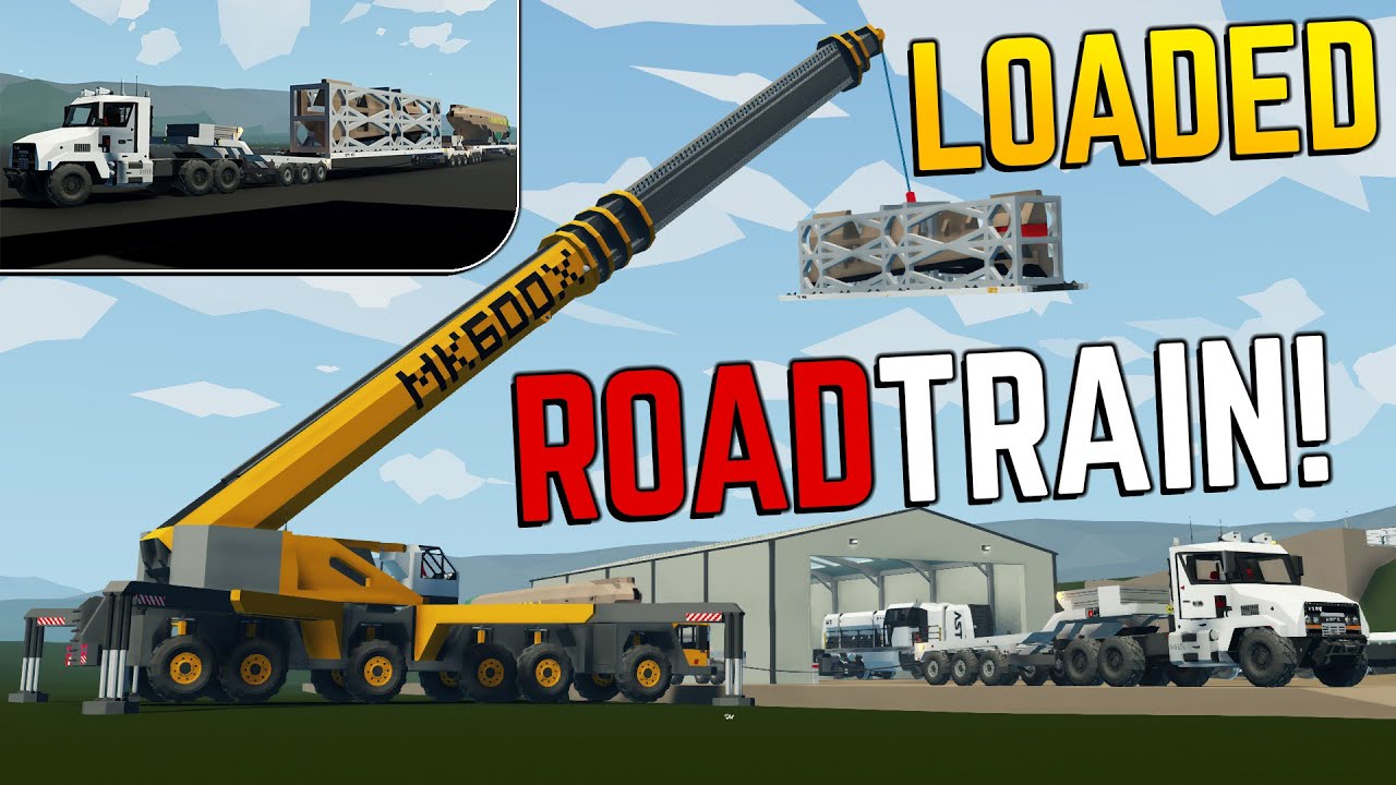 Plane Cargo Road Train Loaded! - Stormworks Build and Rescue